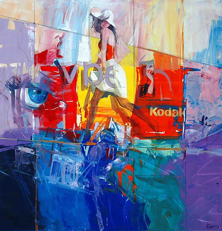 Attraverso un manifesto, 140x140 cm .jpeg