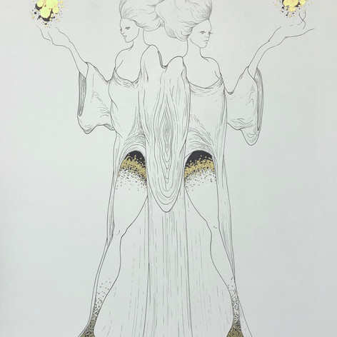 Intertwined | Pen and Ink | 18" x 24"