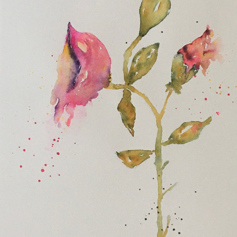 Pour Out Your Heart | Watercolor | 11" x 17" | Unframed