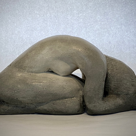 BALASANA | RAKU CLAY/CEMENT 9"H x 21"W x 9"D