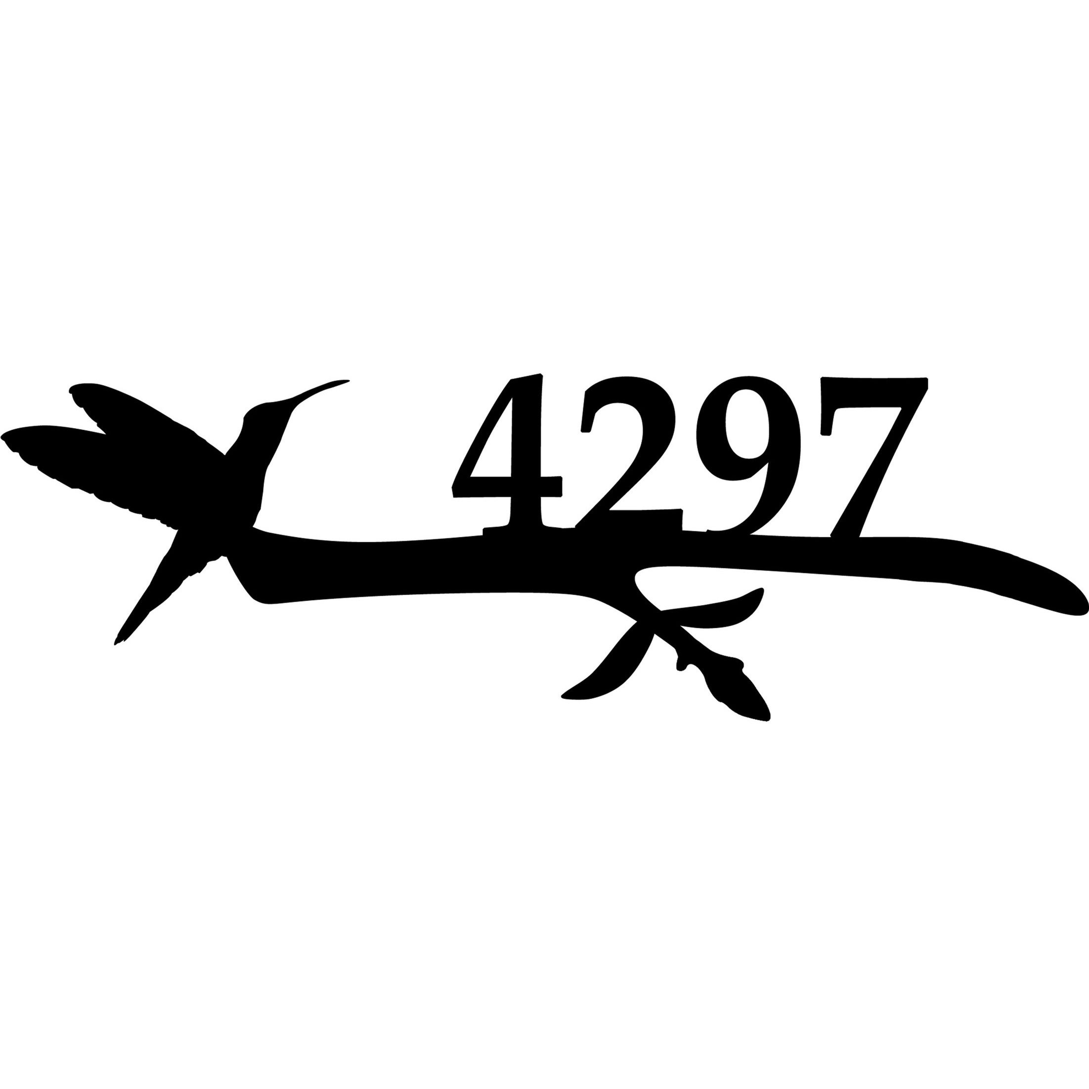 Humming Bird Address Sign