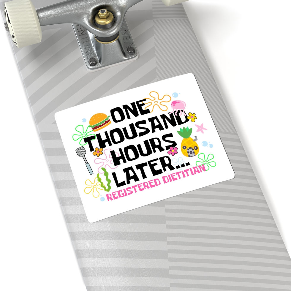 Thumbnail: Nautical Nonsense inspired sticker with text that reads "One Thousand Days Later Registered Dietitian"