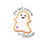 Thumbnail: Cute Ghost Dietitian Kiss-Cut Sticker