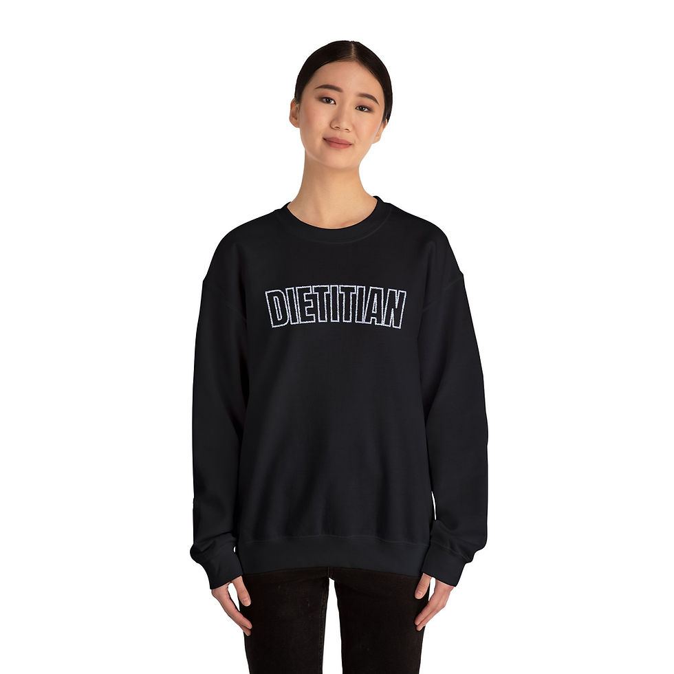 Thumbnail: Dietitian Embroidered Crewneck Sweatshirt Teal