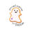 Thumbnail: Cute Ghost Dietitian Kiss-Cut Sticker