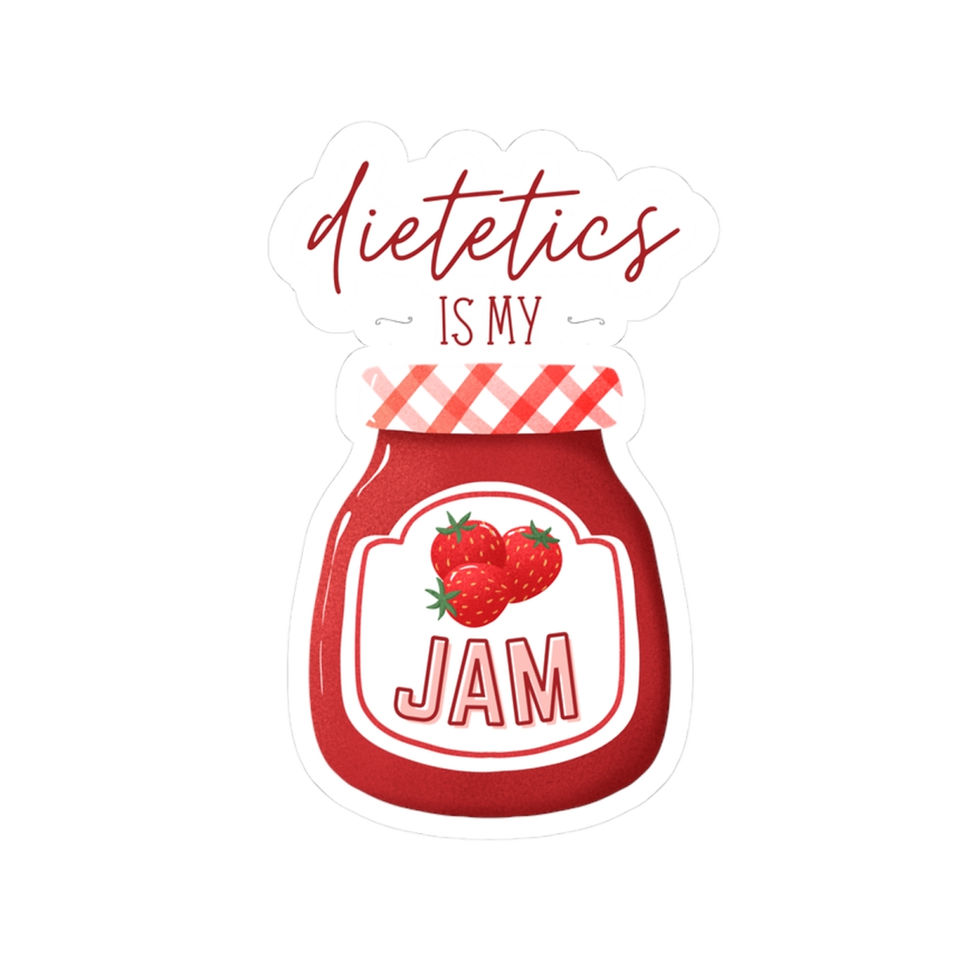 Thumbnail: Dietetics is my Jam Kiss-Cut Sticker
