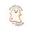 Thumbnail: Cute Ghost Dietitian Kiss-Cut Sticker