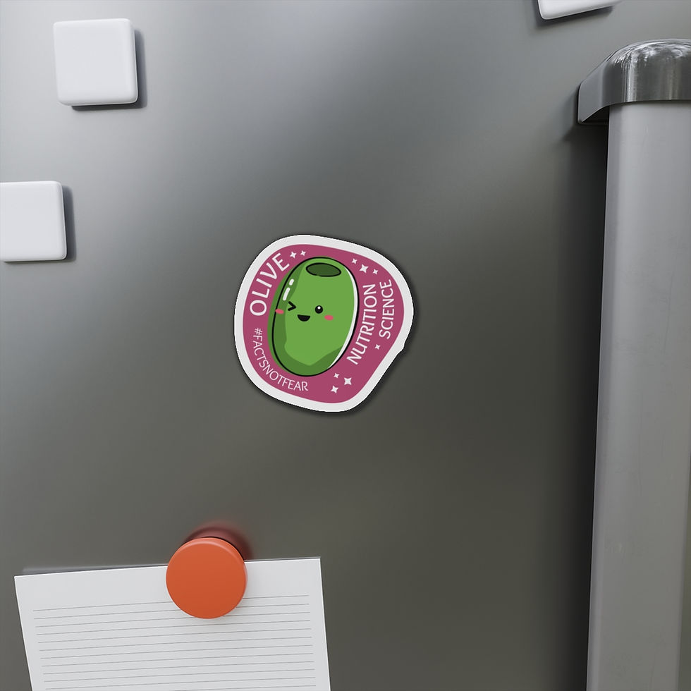 Thumbnail: Build Up Dietitians Collab Olive Nutrition Science Food Pun Die-Cut Magnet