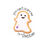 Thumbnail: Cute Ghost Dietitian Kiss-Cut Sticker