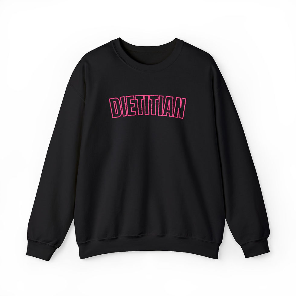 Thumbnail: Dietitian Embroidered Crewneck Sweatshirt Pink