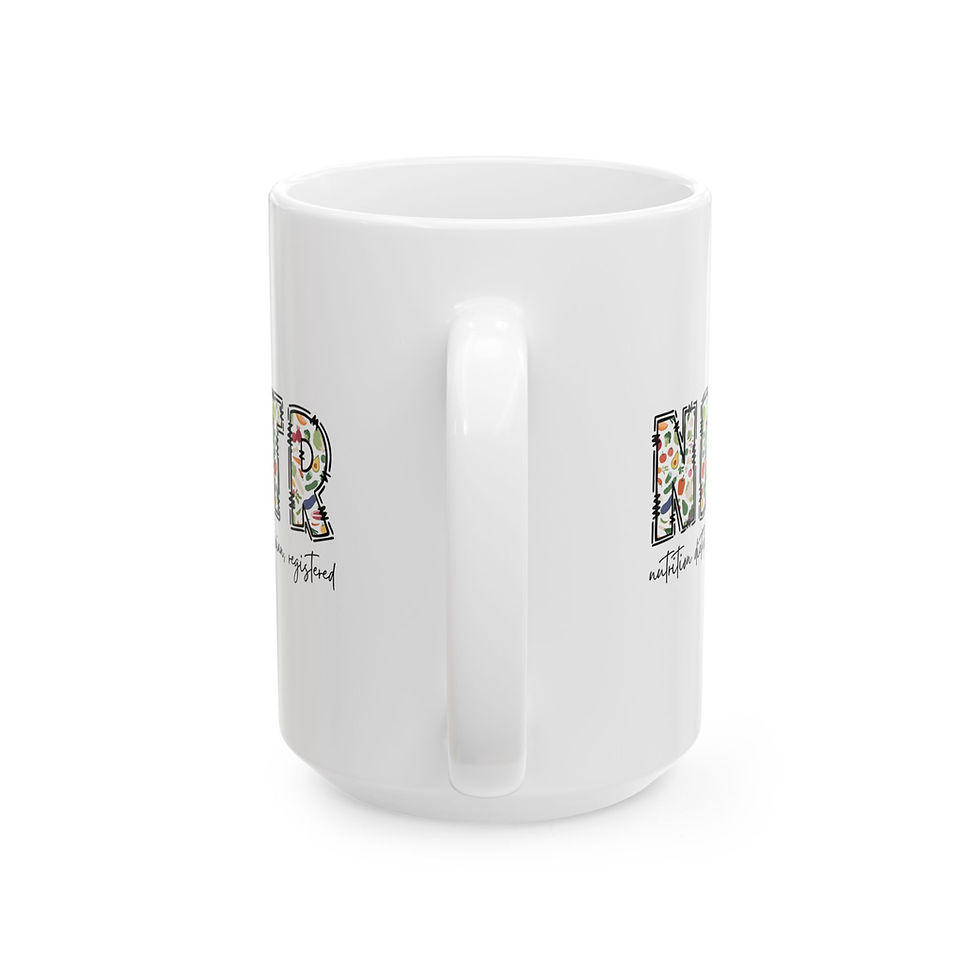 Thumbnail: Nutrition Dietetic Technician, Registered Ceramic Mug, (11oz, 15oz)