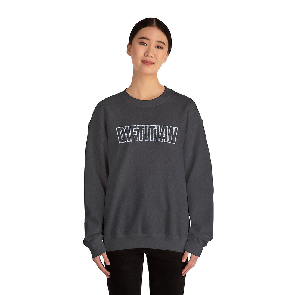 Thumbnail: Dietitian Embroidered Crewneck Sweatshirt Teal
