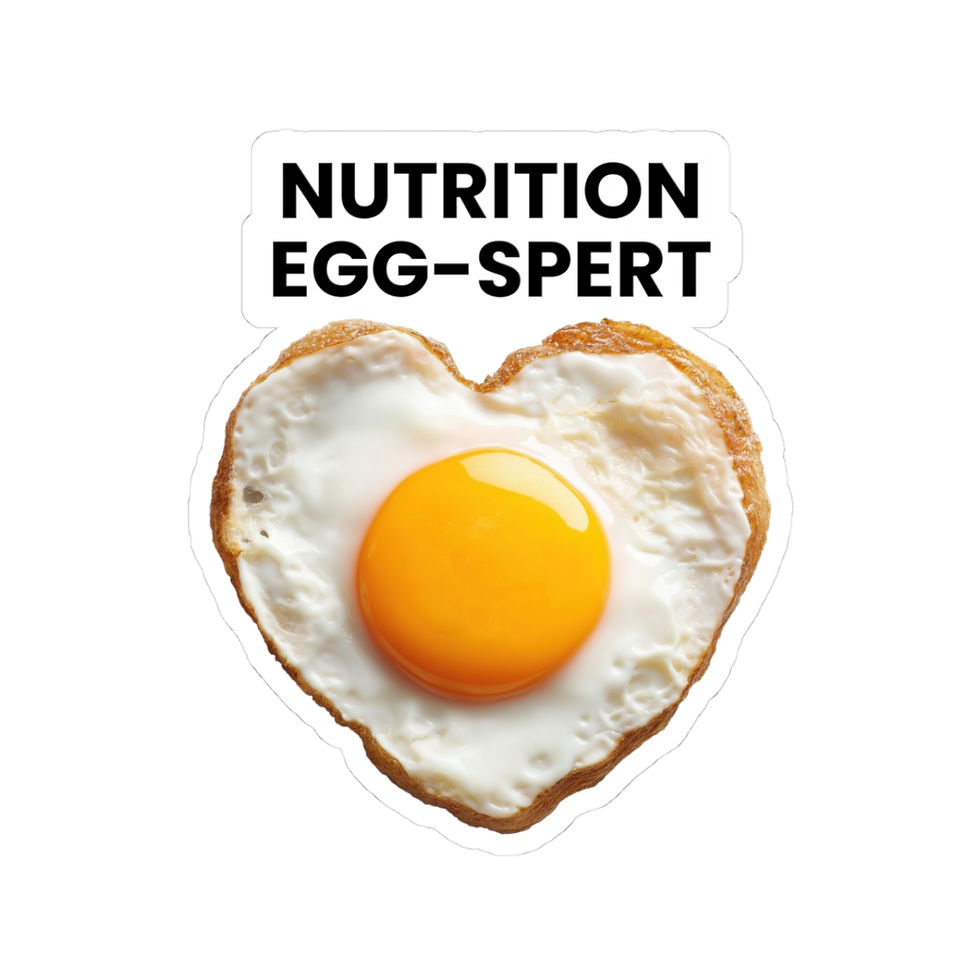 Nutrition Egg-spert Food Pun Sticker for Dietitians