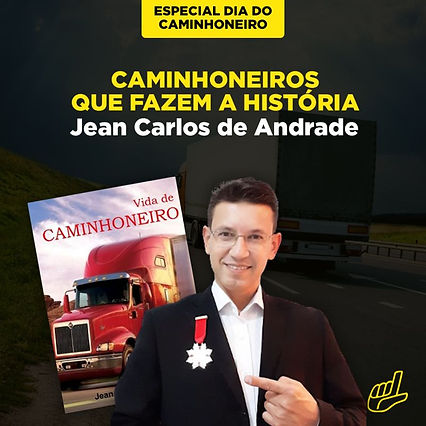 Homenagem estradeira ao escritor Jean Carlos de Andrade.