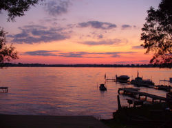 lake sunset