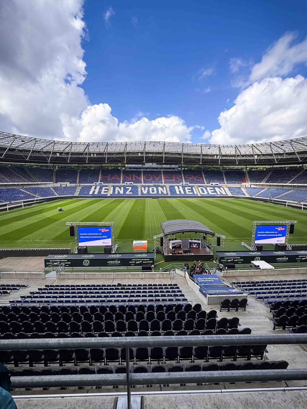 Stadionführung durch die Heinz von Heiden Arena, die Heimspielstätte von Hannover 96