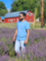 Wandering through lavender rows in the PNW