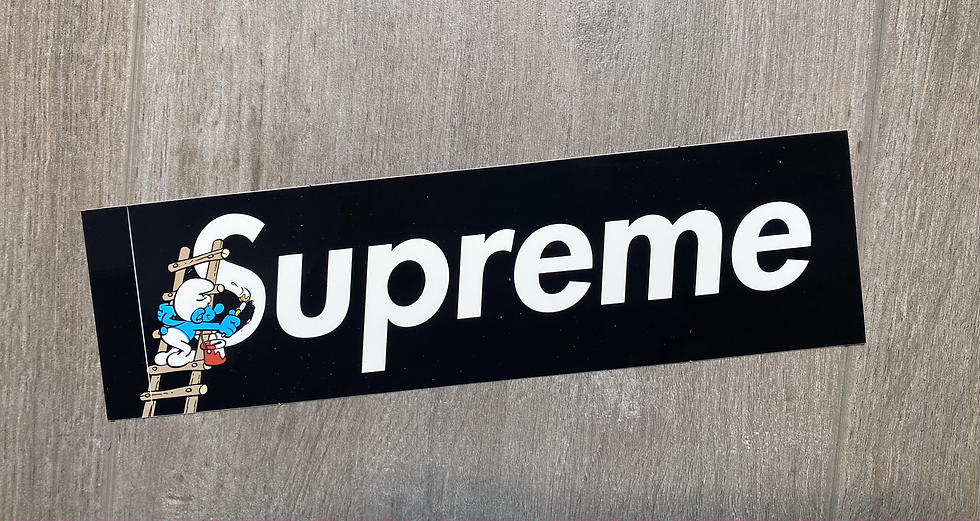 Supreme Smurf Box Logo Sticker