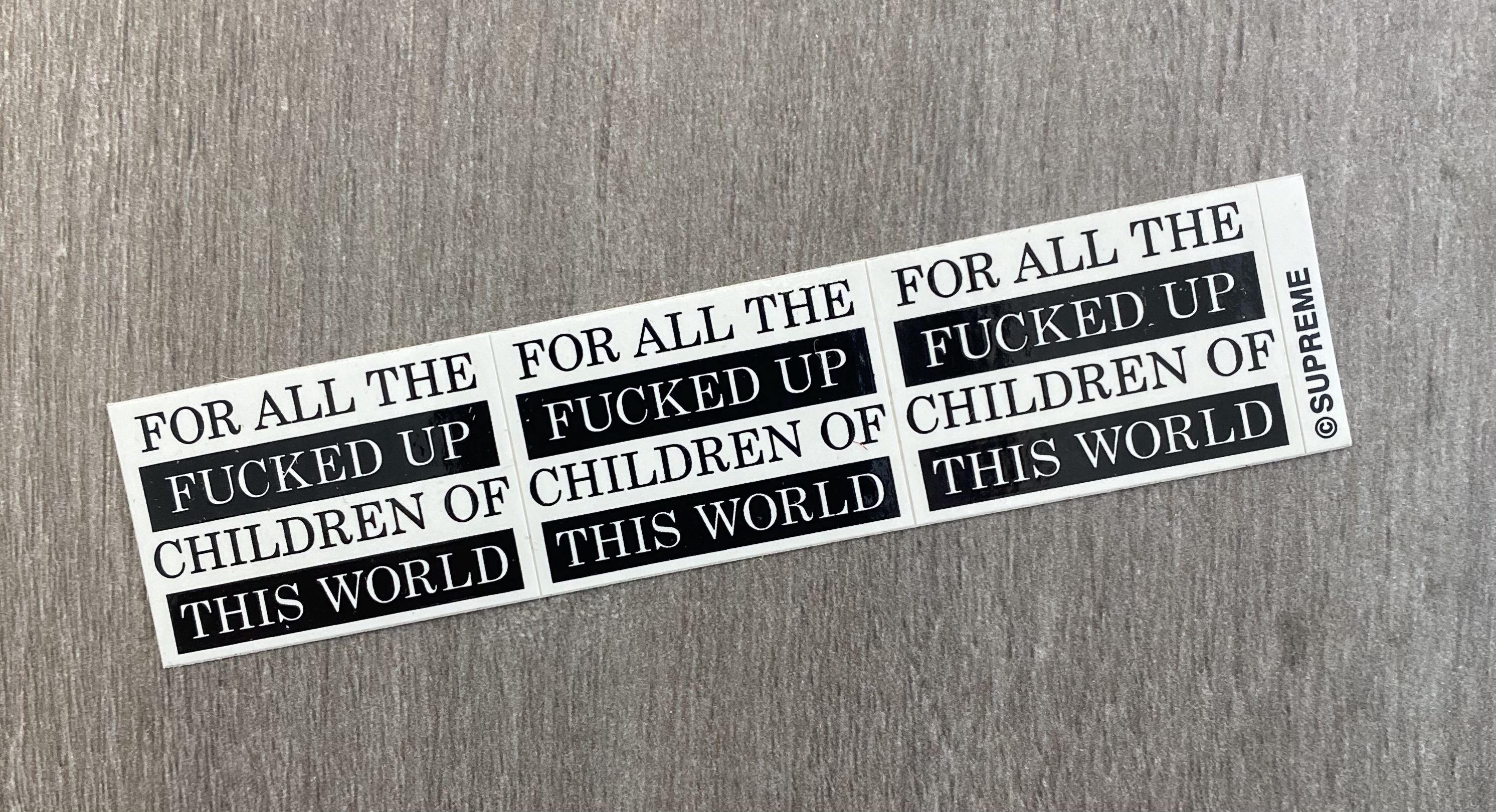 Supreme Children of the World Sticker (Mini)