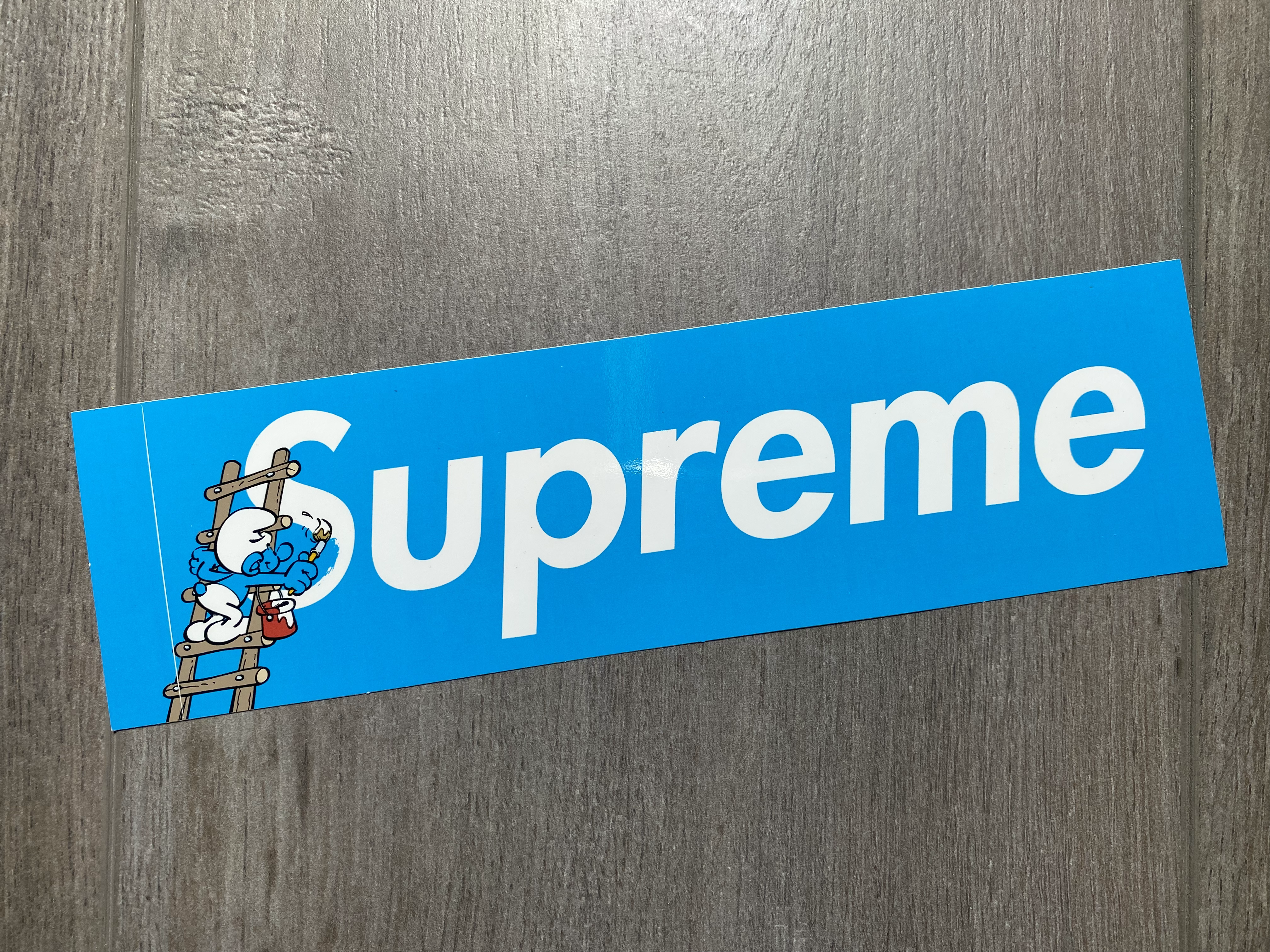 Supreme Smurf Box Logo Sticker