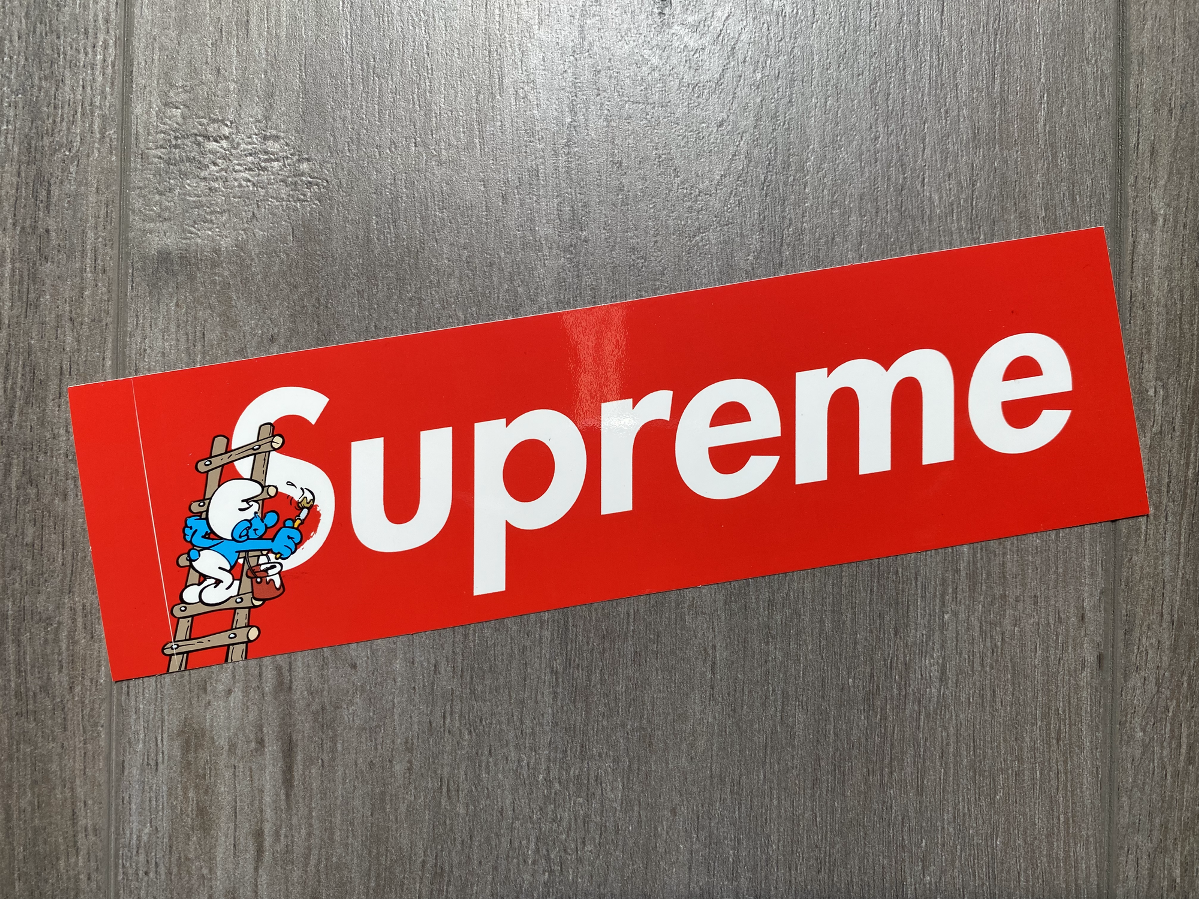 Supreme Smurf Box Logo Sticker