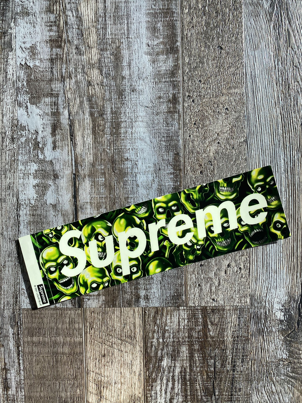 Supreme Skull Pile Box Logo Sticker