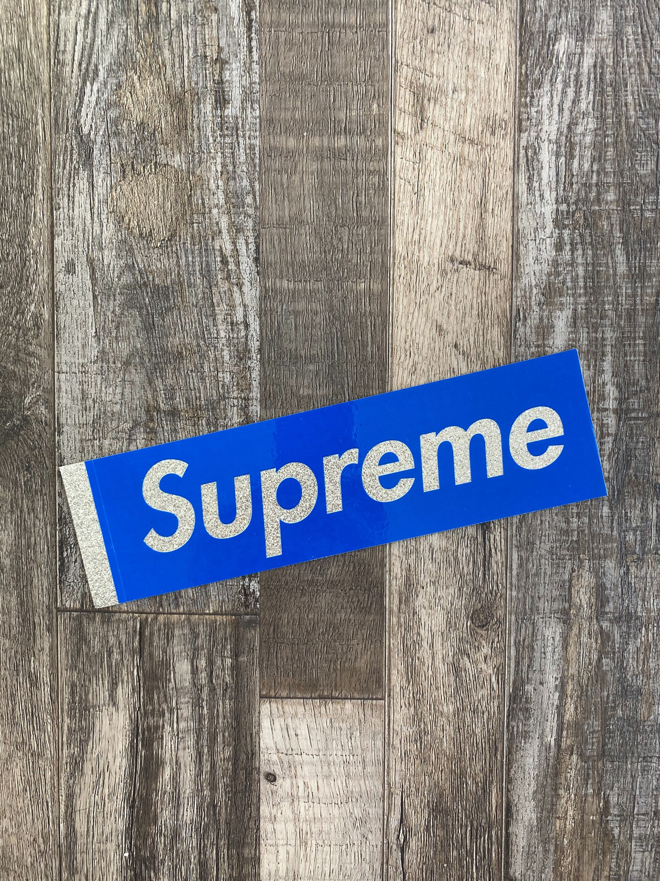 Supreme Box Logo Glitter Sticker