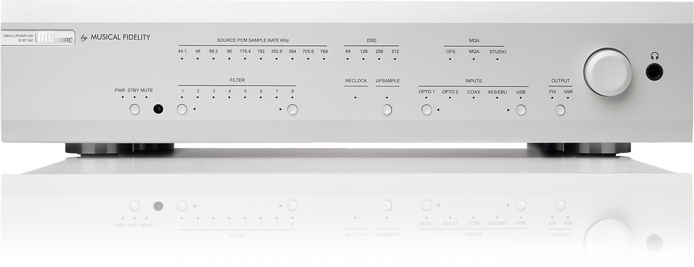 Musical Fidelity M6X DAC silver framsida