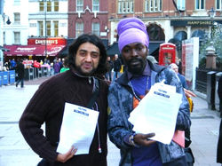 Fund Raising with London Unemployed youths for the film 'Don't Call Back'