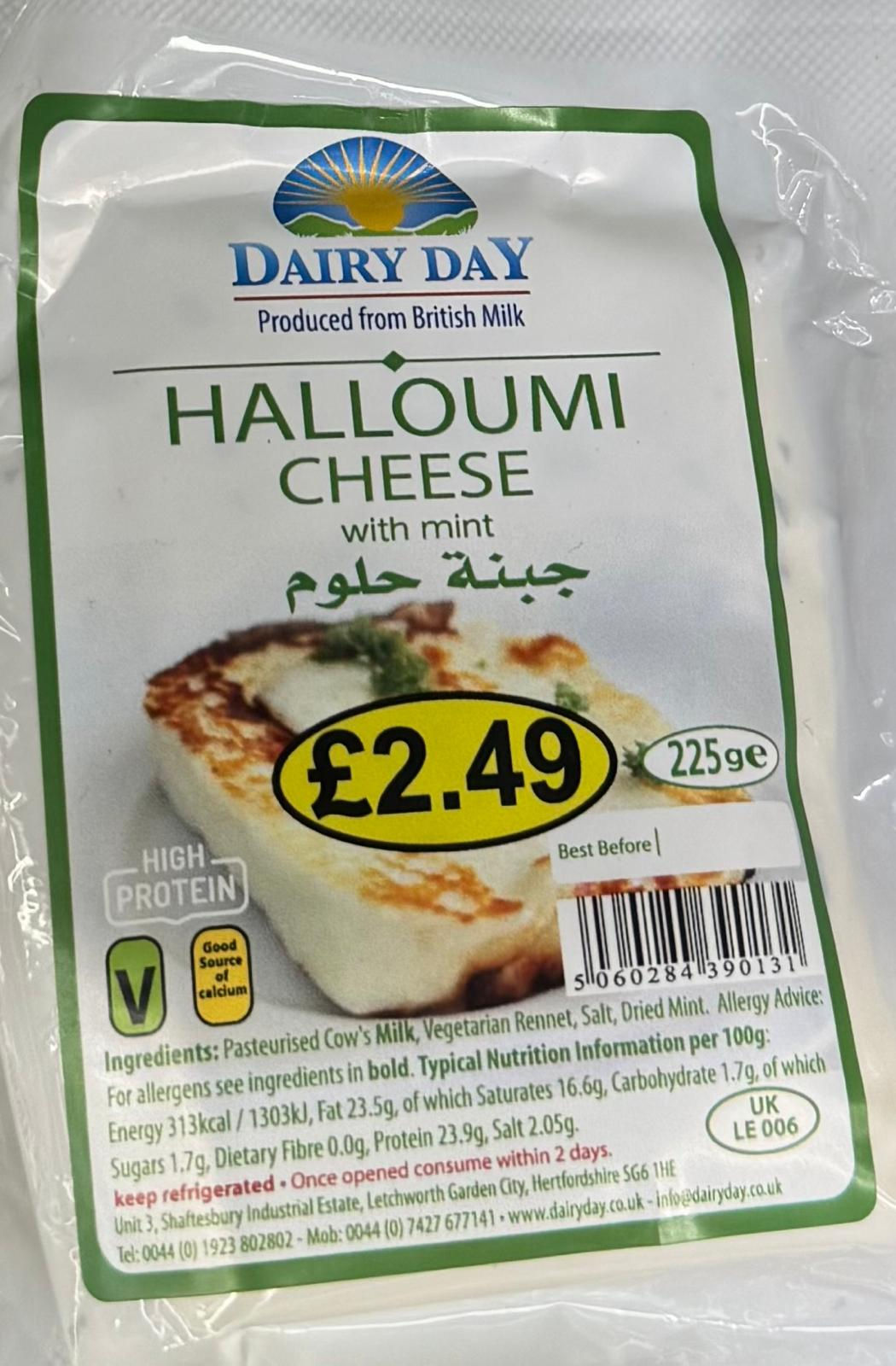 Dairy Day Halloumi Cheese with Mint 225g