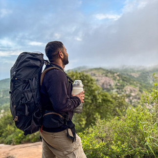 Breathing deep, letting Skandagiri’s stillness seep into the soul.
