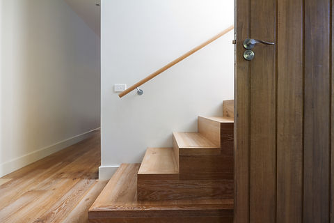 Wooden Stairs made by carpenter
