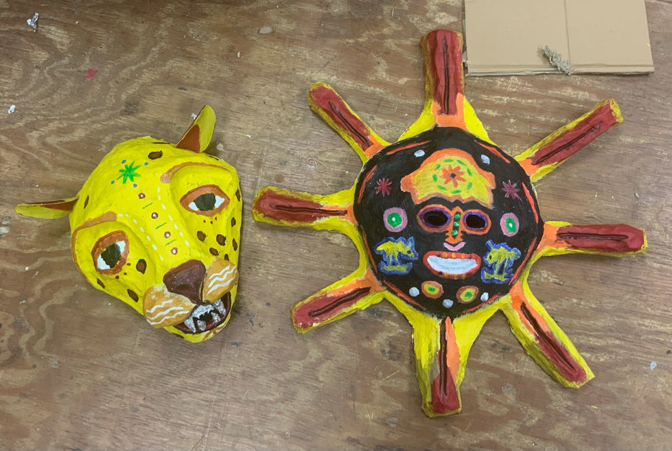 Mask commission for the Hillsborough Arts Council's Dia de Muertos Celebration.