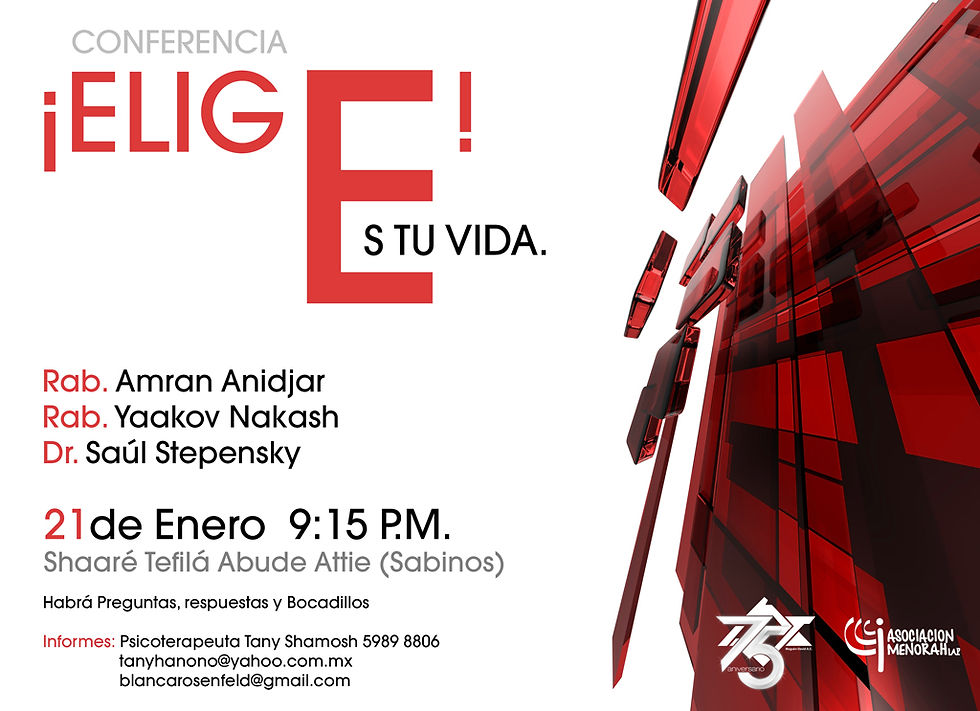 Conferencia Elige! Es tu Vida