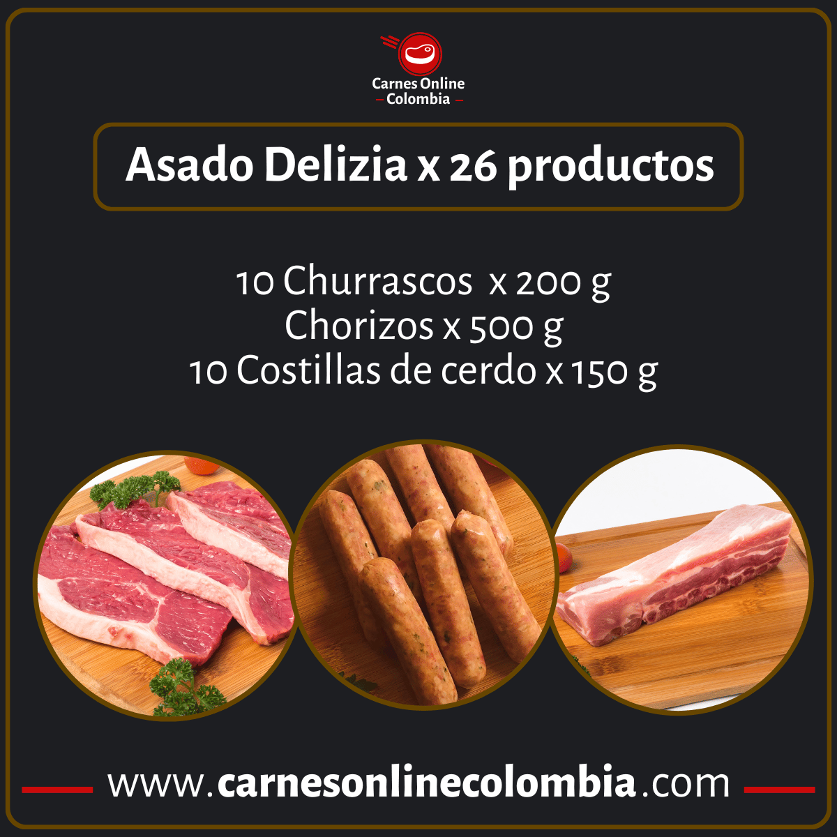 Combo para Asado Delizia x 26 productos