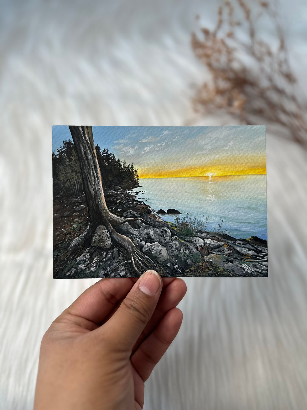 Thumbnail: Original Gouache Artwork-Sunworn