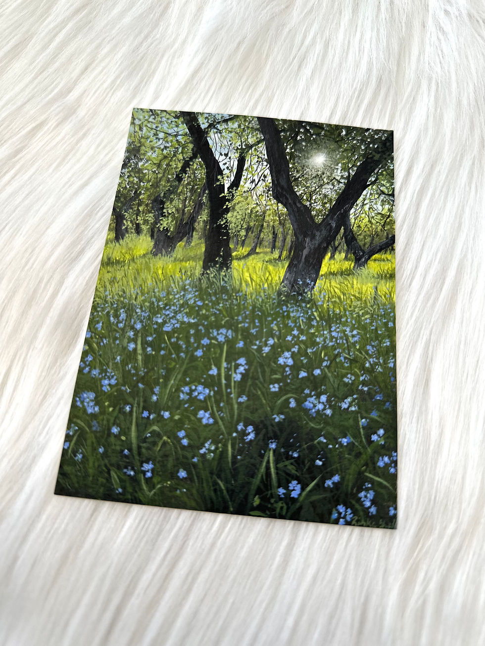 Thumbnail: Original Gouache Artwork-Dappled Morning Light