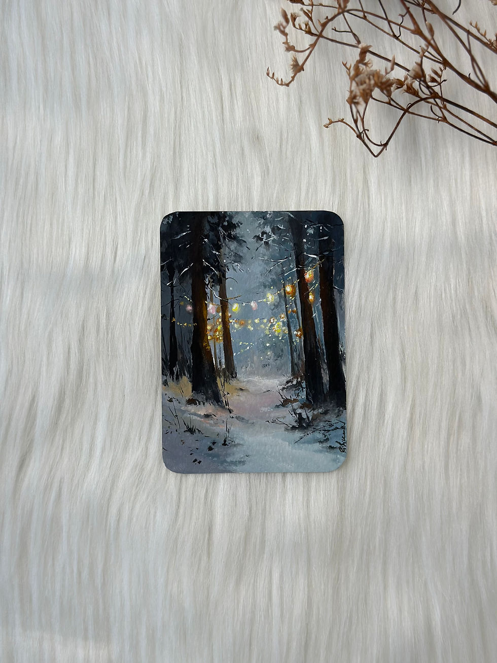 Thumbnail: Original Gouache Artwork- Frosted Light