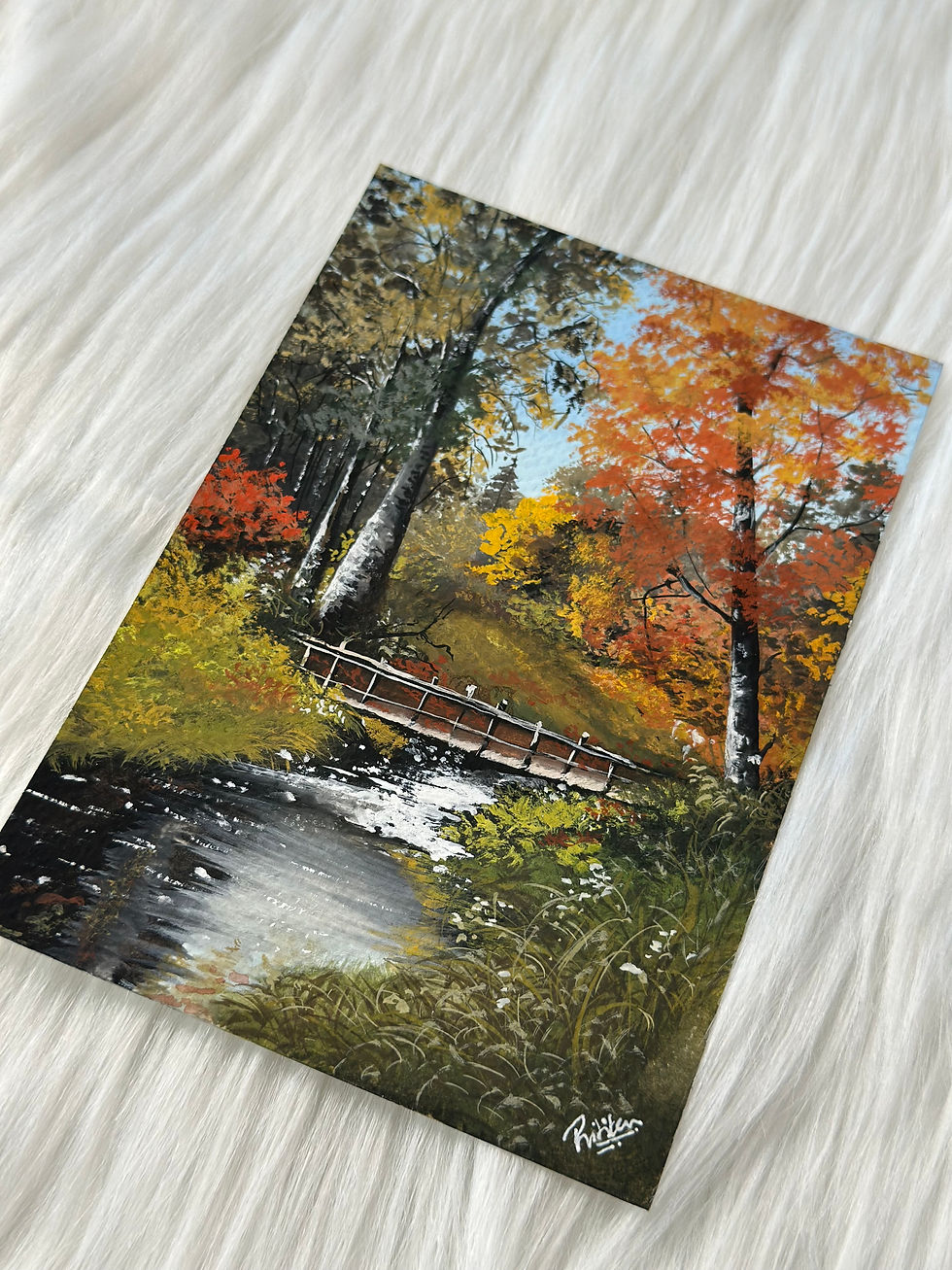 Thumbnail: Original Gouache Artwork- Autumn Keepsakes