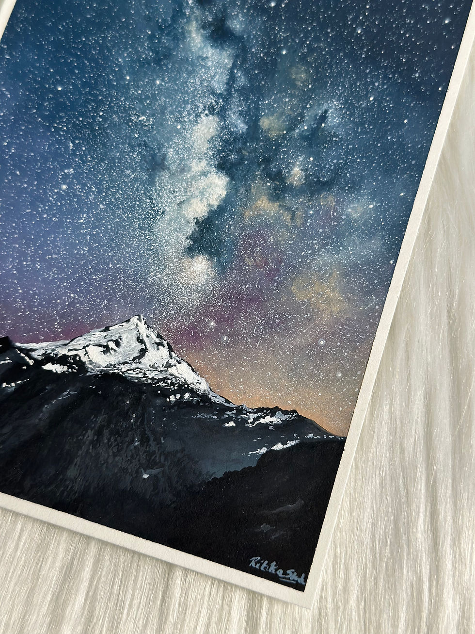Thumbnail: Original Gouache Artwork-Cosmic Quiet