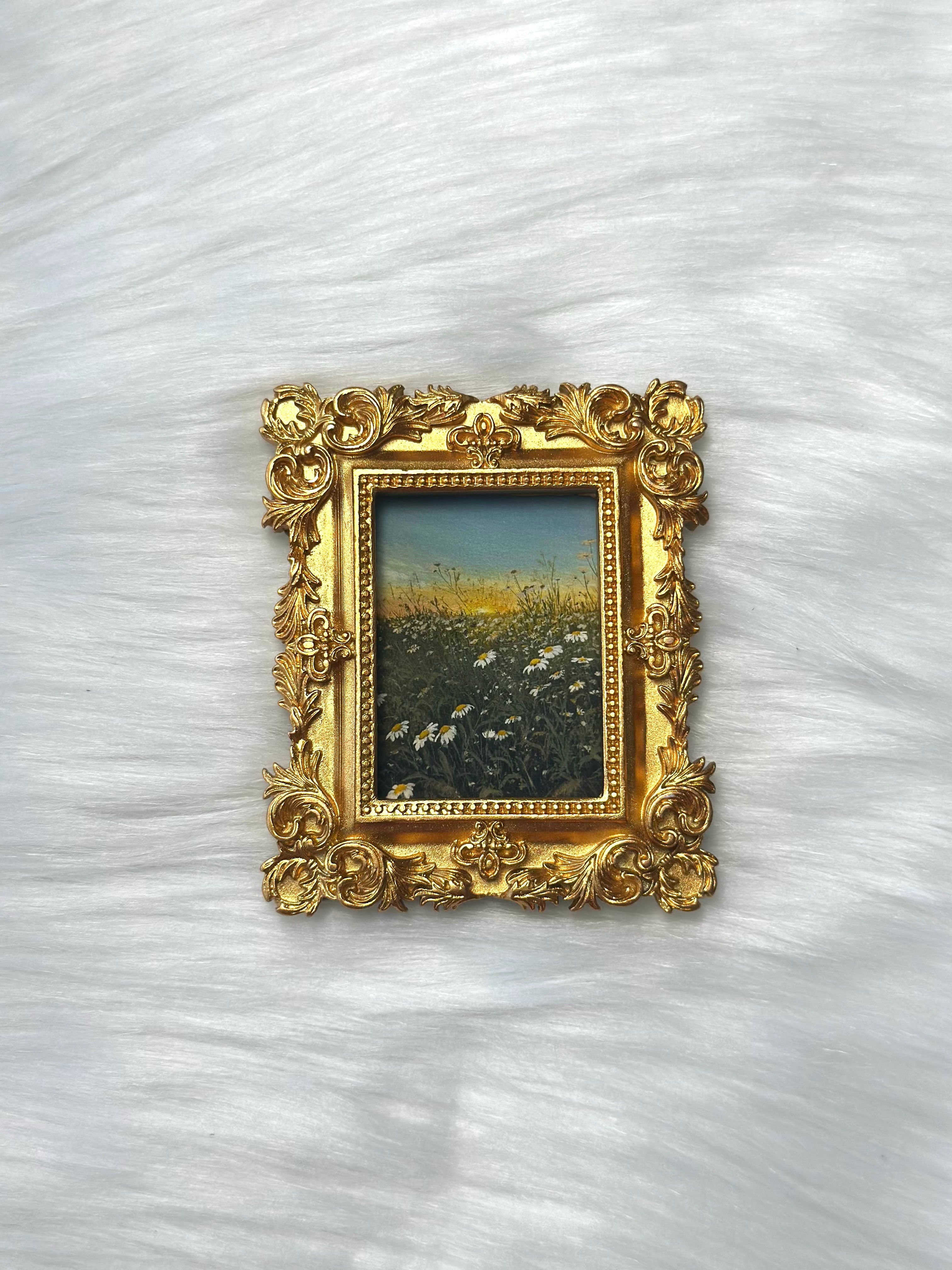 Mini Vintage Framed Art-Unhurried