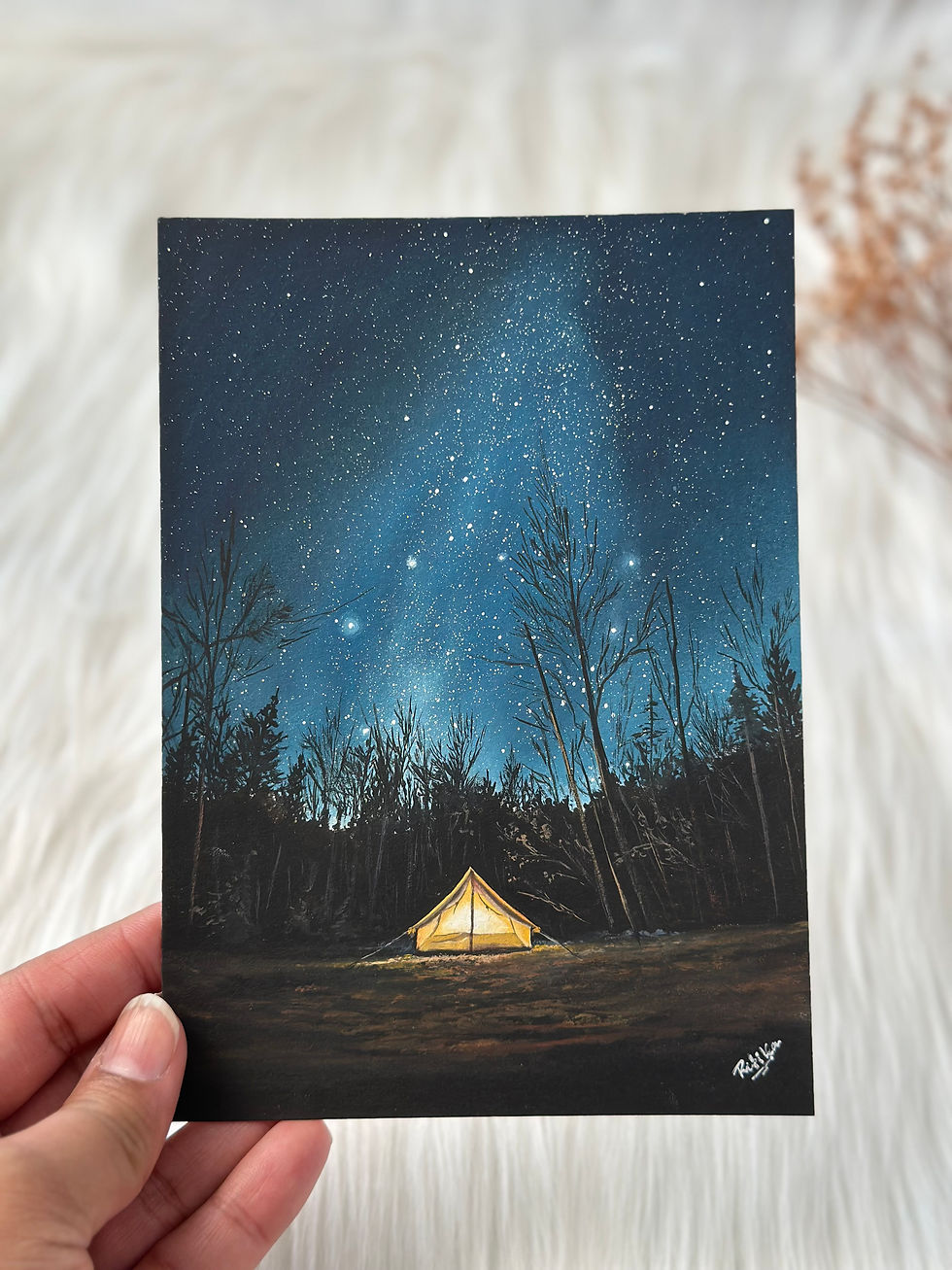 Thumbnail: Original Gouache Artwork- Endless Sky