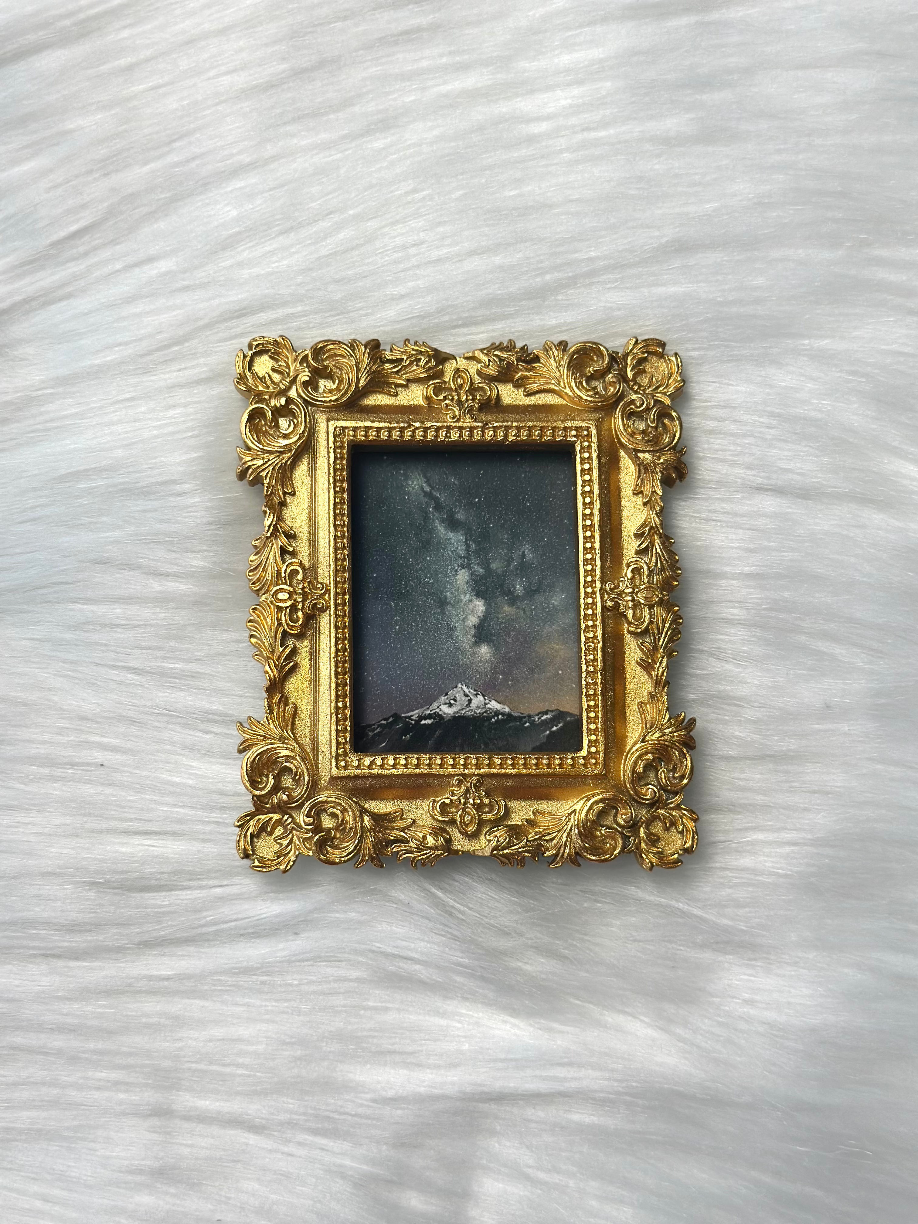 Mini Vintage Framed Art-Cosmic Quiet
