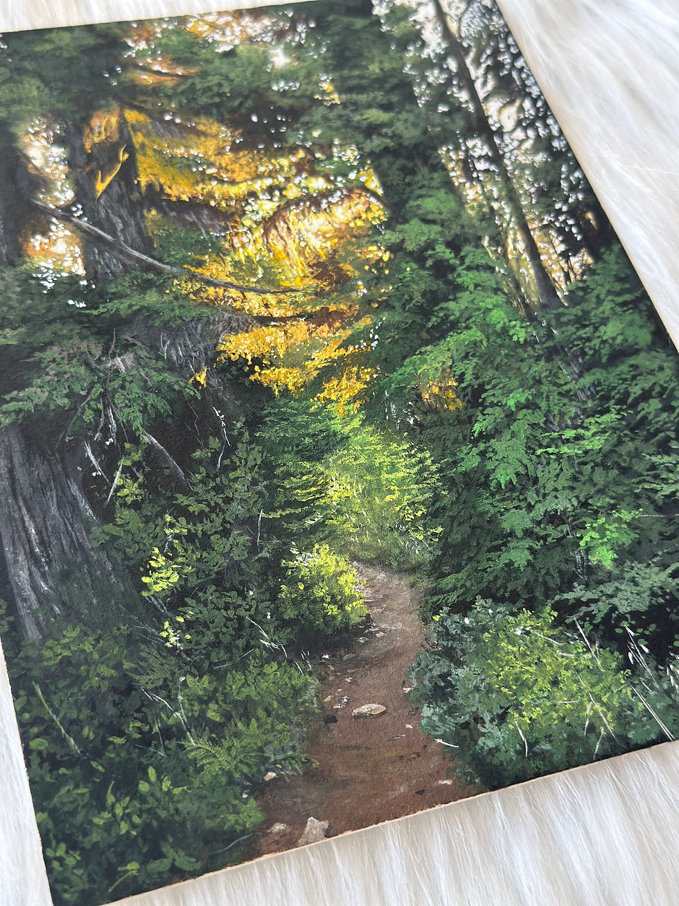 Thumbnail: Original Gouache Painting-Where the Light Finds us