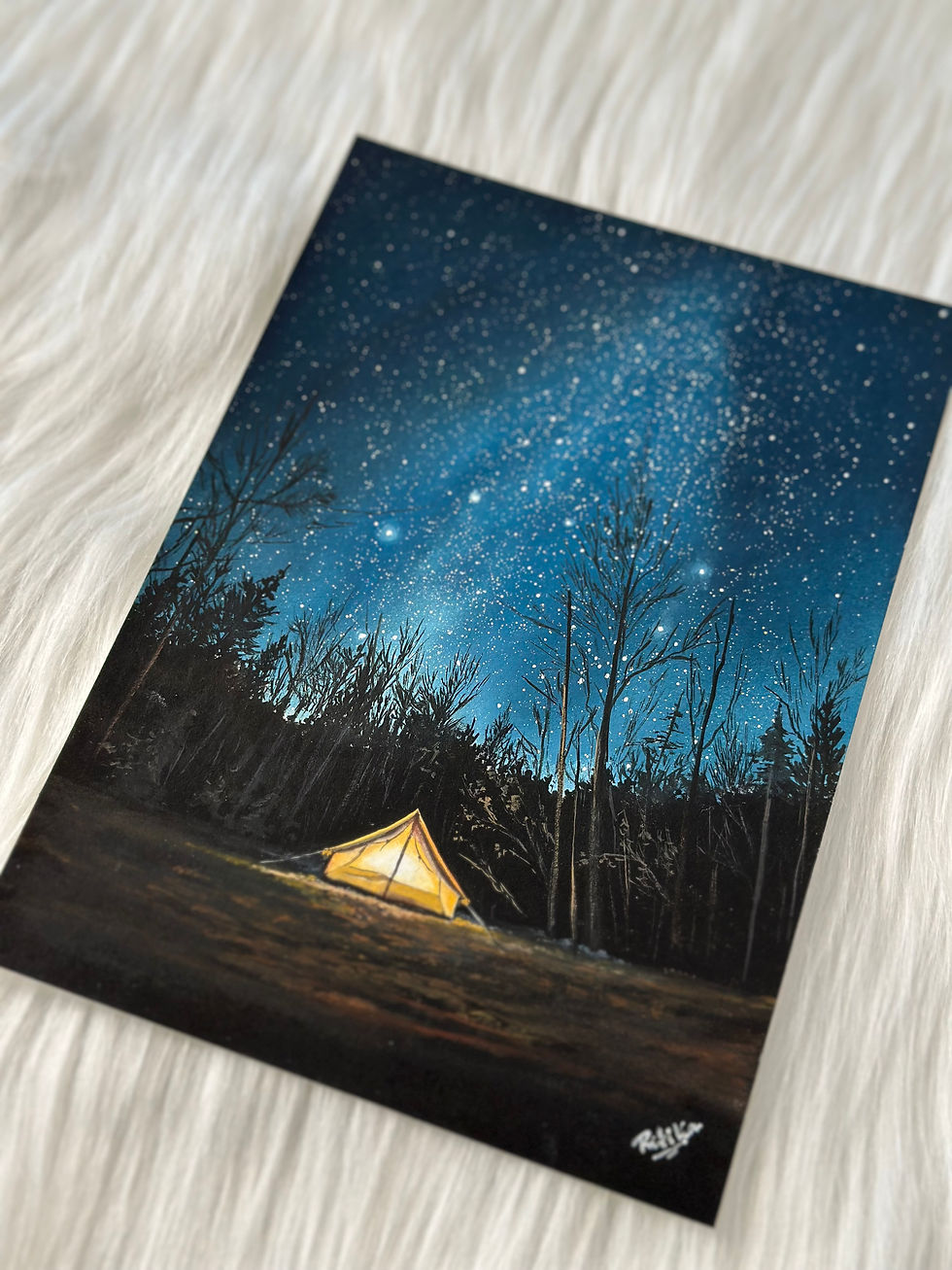 Thumbnail: Original Gouache Artwork- Endless Sky