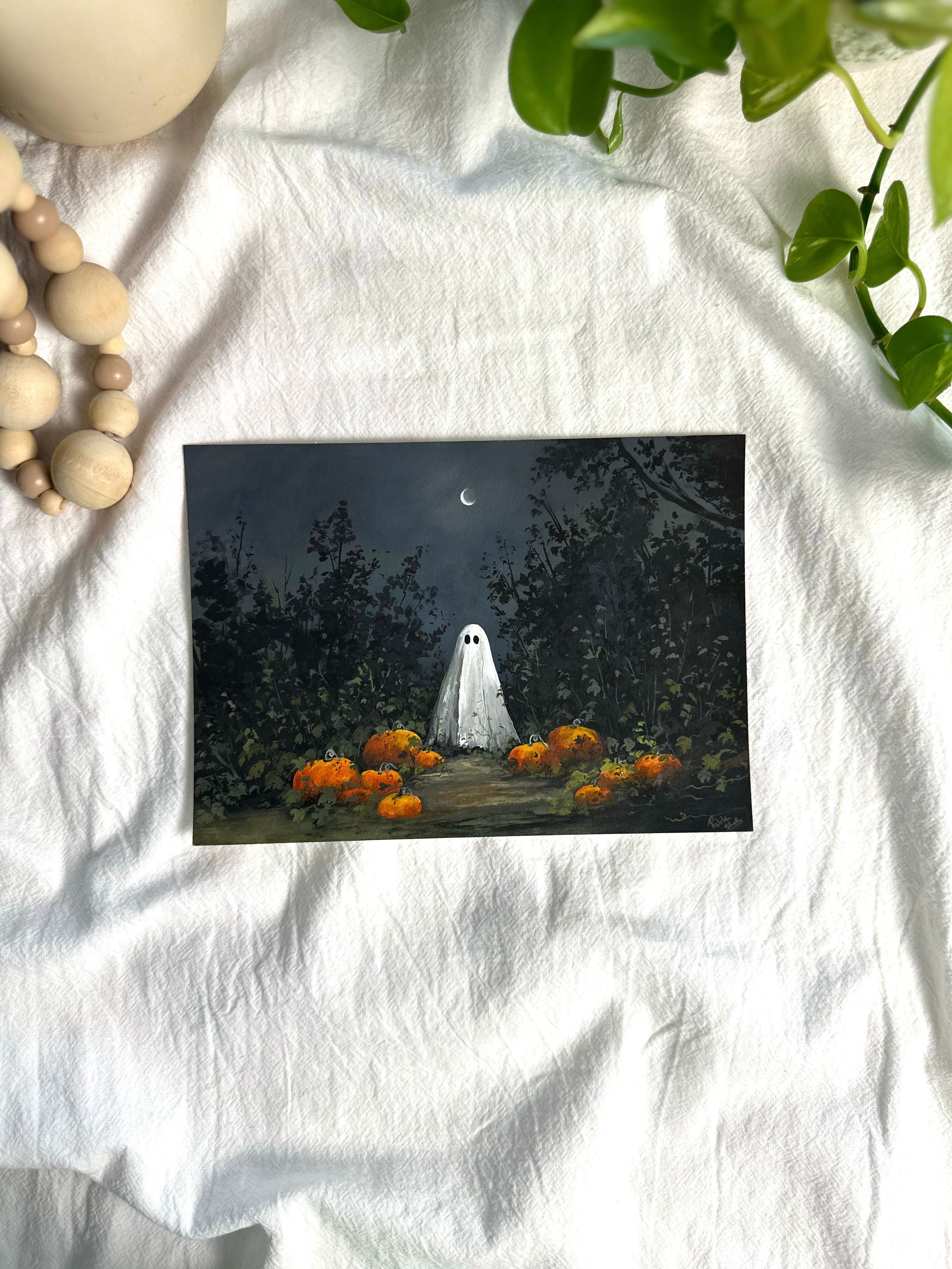 Original Gouache Artwork- Moonlit Hollow