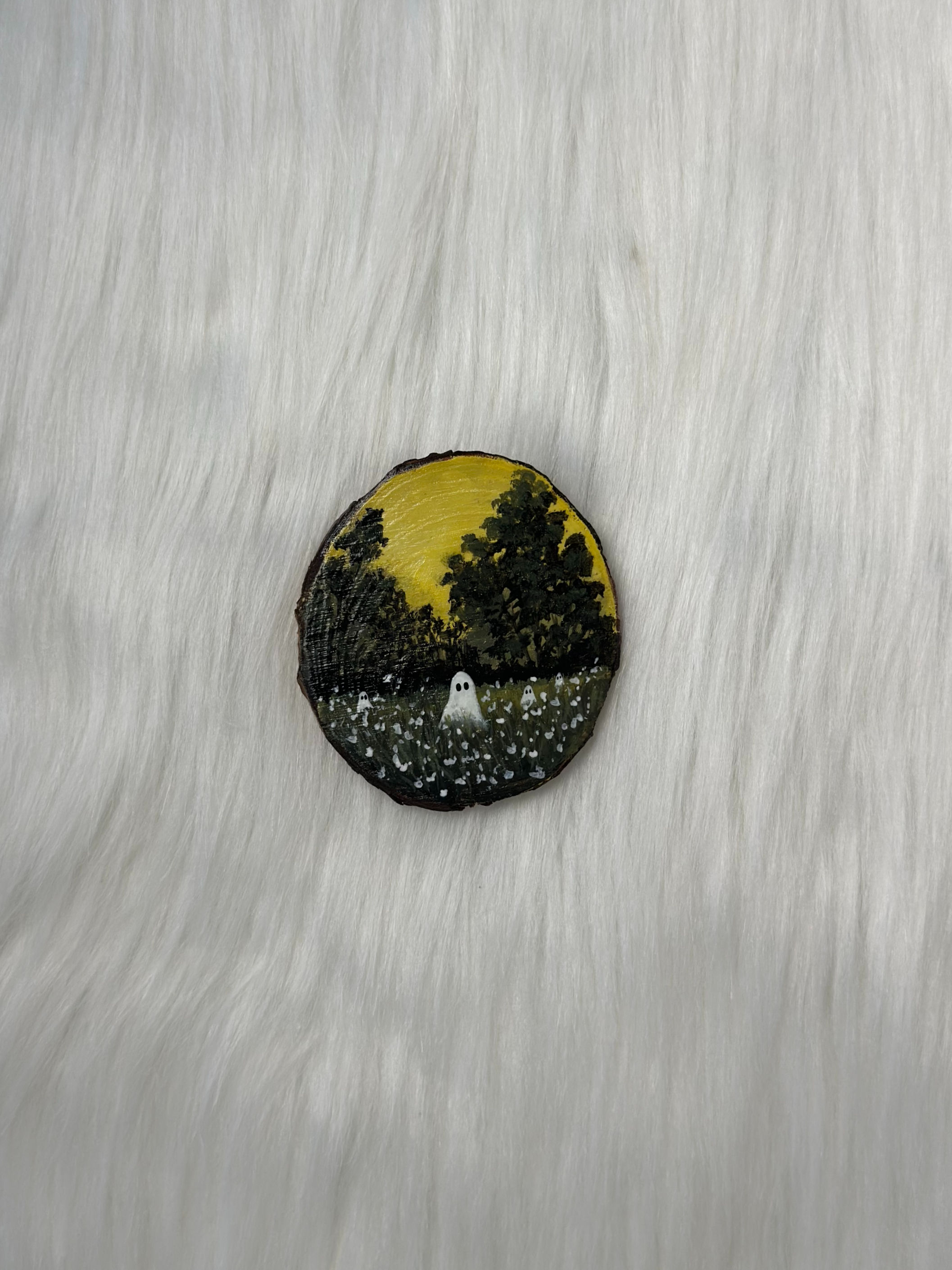 Tiny Spooky Landscape Magnet II