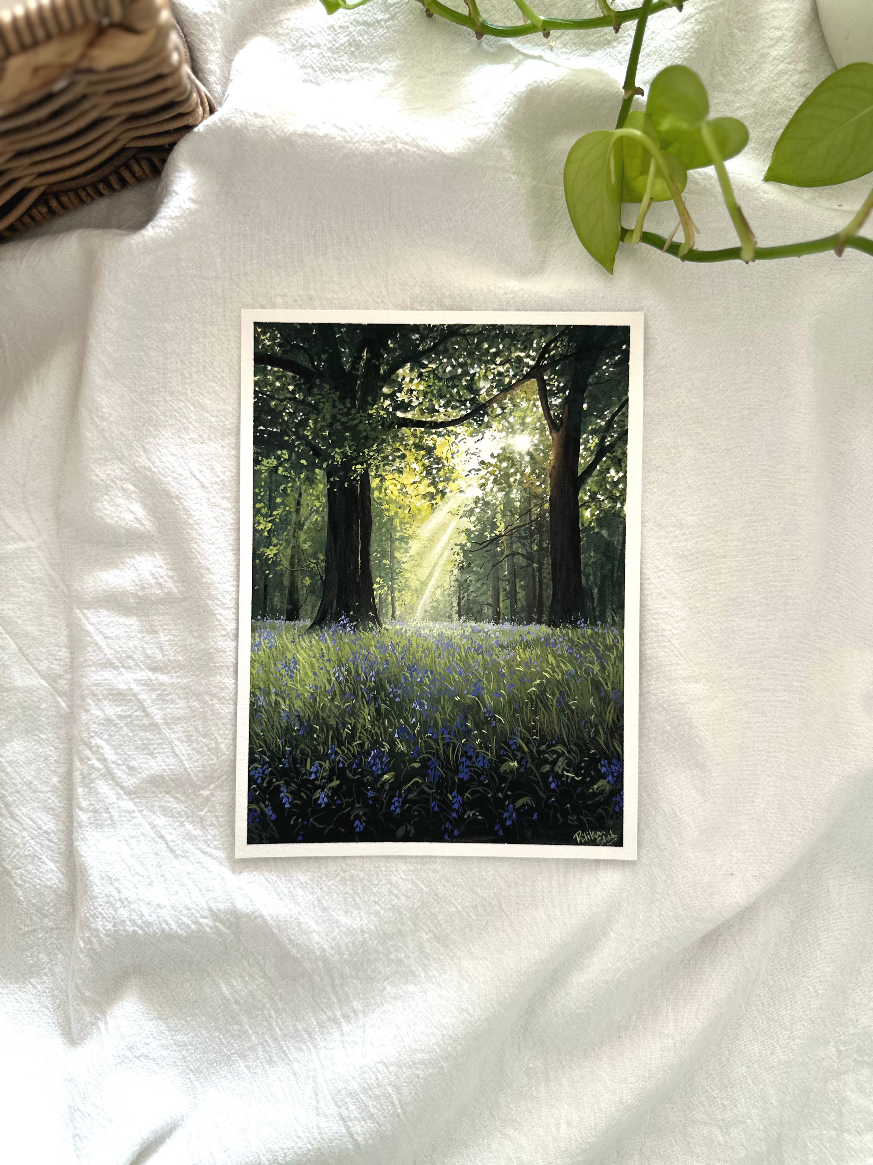 Original Gouache Artwork- A Glimmer Ahead