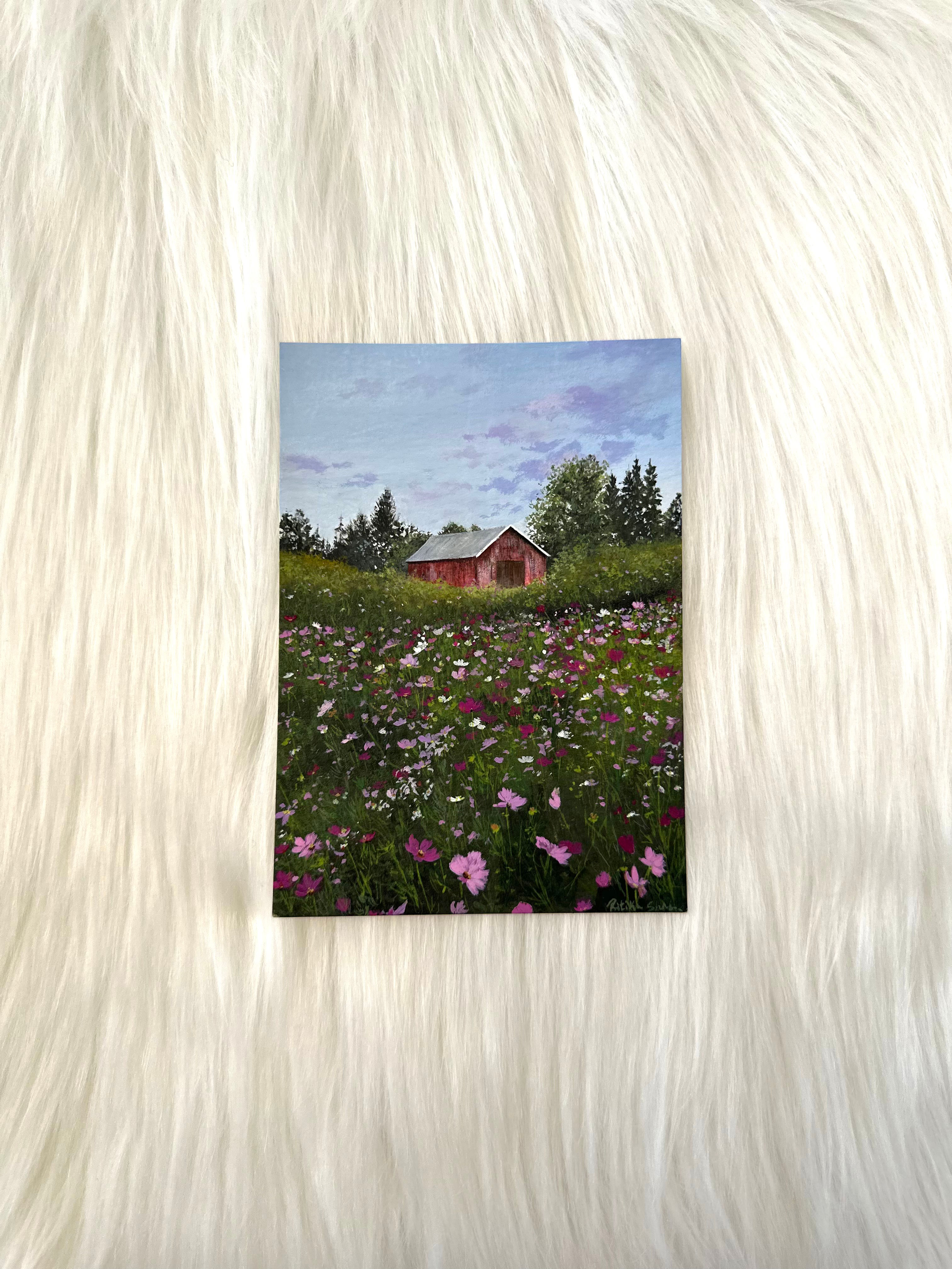 Original Gouache Artwork-Soft Cosmos