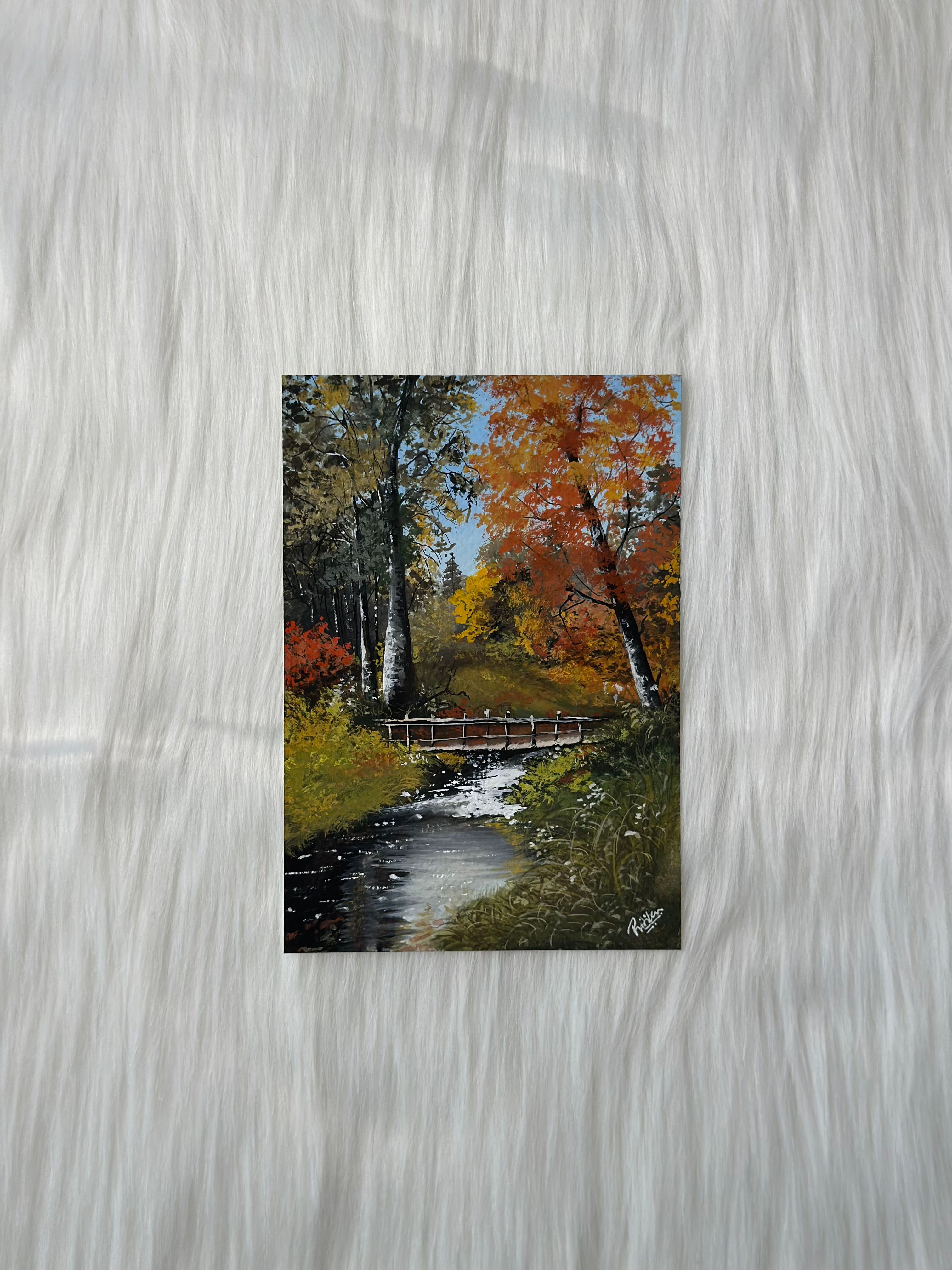 Original Gouache Artwork- Autumn Keepsakes